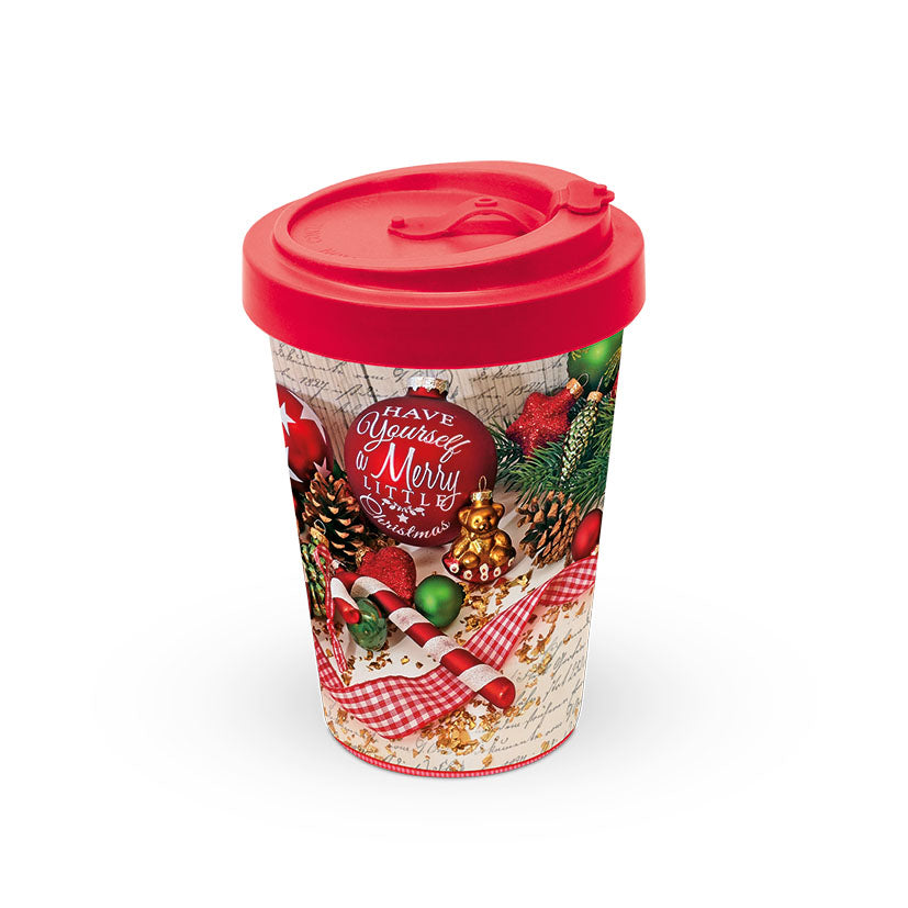 MUG (Bamboo Travel Mug) - Merry Little Christmas (400 mL)