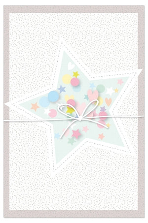 
                
                    Load image into Gallery viewer, Greeting Card (Baby) - 3D Star with Confetti
                
            