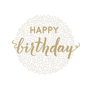 
                
                    Load image into Gallery viewer, Lunch Napkin - Birthday Dots GOLD
                
            