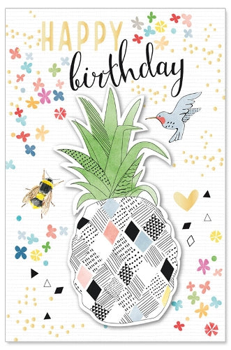 MINI Greeting Card (Birthday) - Pineapple Party