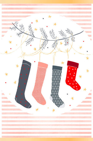 
                
                    Load image into Gallery viewer, Greeting Card (Christmas) - Christmas Stockings
                
            