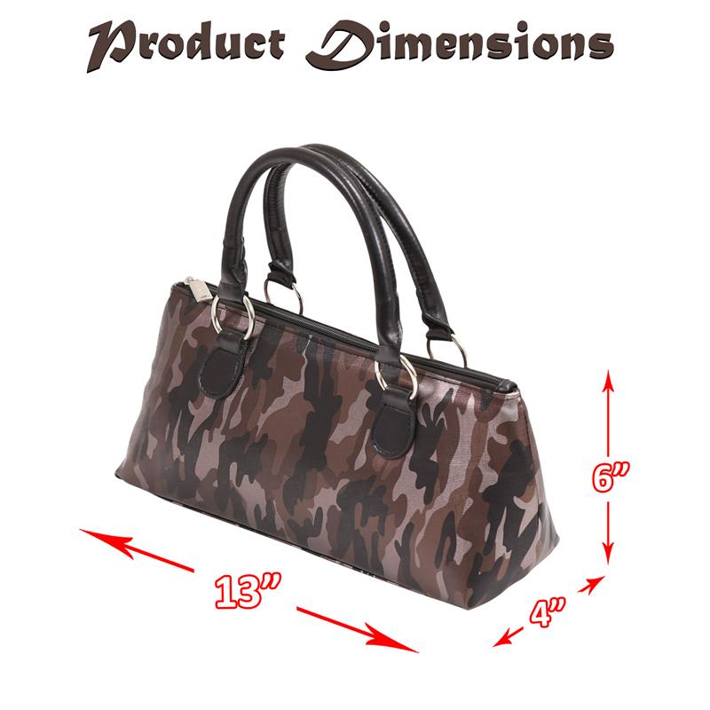 Wine Clutch - CAMOUFLAGE COFFEE Insulated Single Bottle Wine Tote