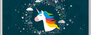 
                
                    Load image into Gallery viewer, LONG Greeting Card (Birthday) - Glitter Unicorn
                
            