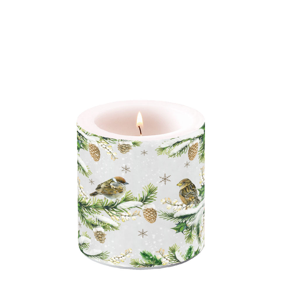 
                
                    Load image into Gallery viewer, Candle SMALL - Sparrows in Snow
                
            