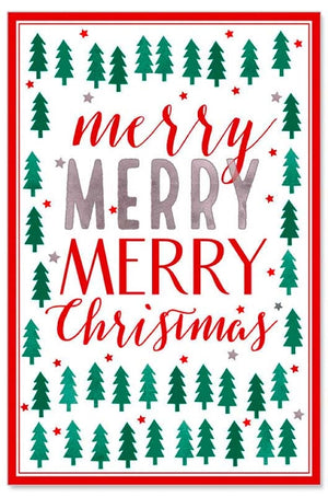 Greeting Card (Christmas) - 3D Merry Merry Christmas (Lenticular)