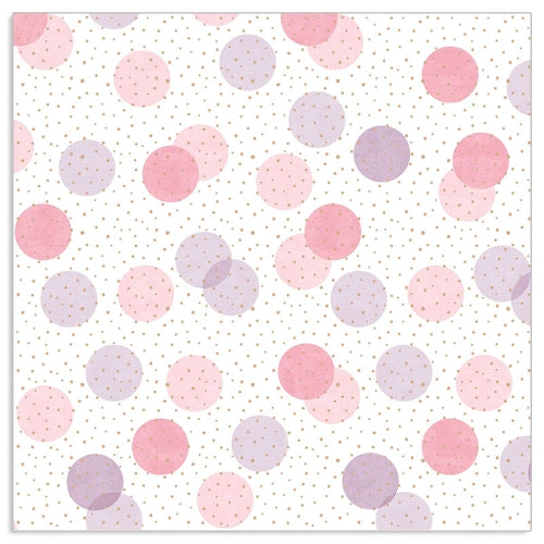Lunch Napkin - Dots PINK-PURPLE