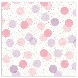 Serviette Déjeuner - Pois ROSE-VIOLET