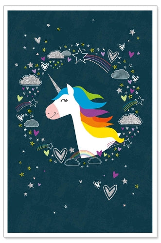 Greeting Card (All Occasions)- Glitter Unicorn