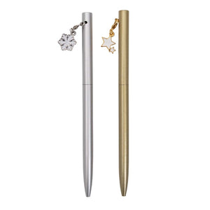 Writing Instrument - Luxury Pen with Snowflake Accent (SILVER)