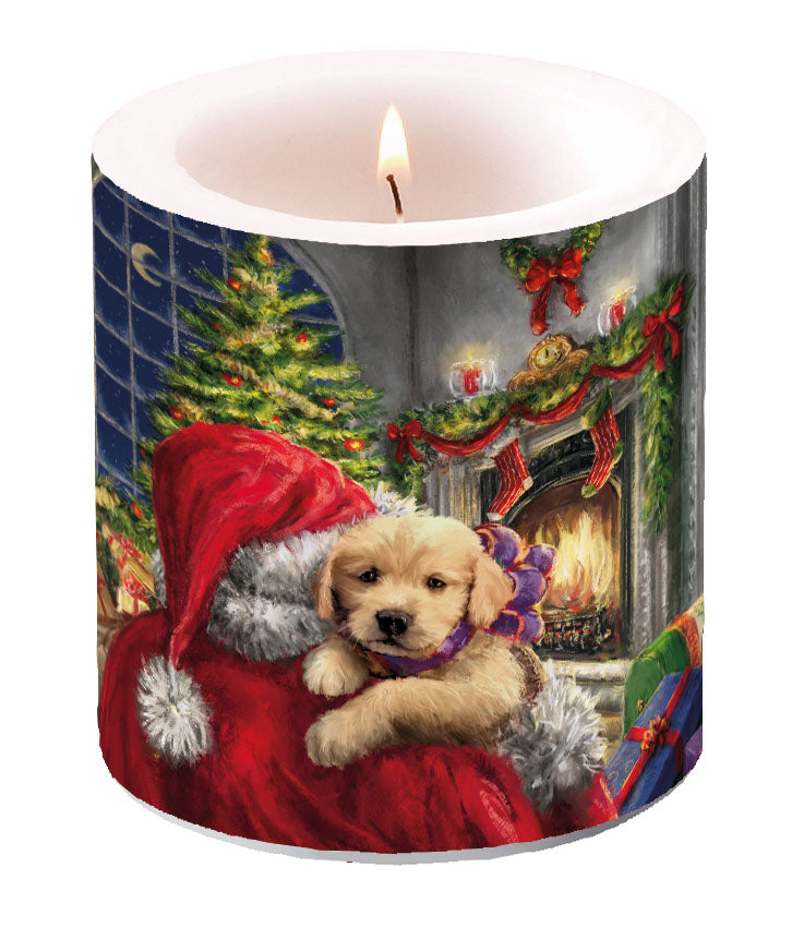 Candle SMALL - Puppy at Fire