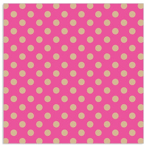 
                
                    Load image into Gallery viewer, Lunch Napkin - GOLD Dots on HOT PINK
                
            