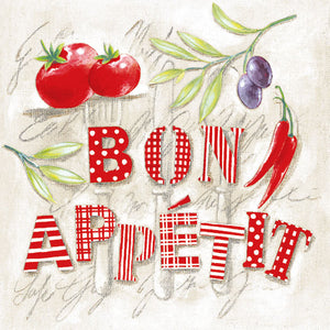 
                
                    Load image into Gallery viewer, Lunch Napkin - Bon Appetit
                
            