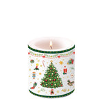 Candle SMALL - Christmas Evergreen WHITE