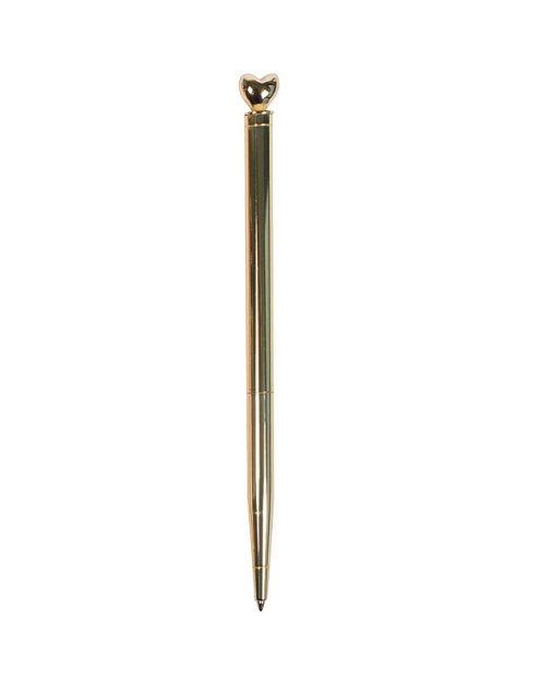 Writing Instrument - Luxury Pen with HEART Accent (GOLD) – Snow's