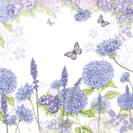 Cocktail Napkin - Purple Wildflowers