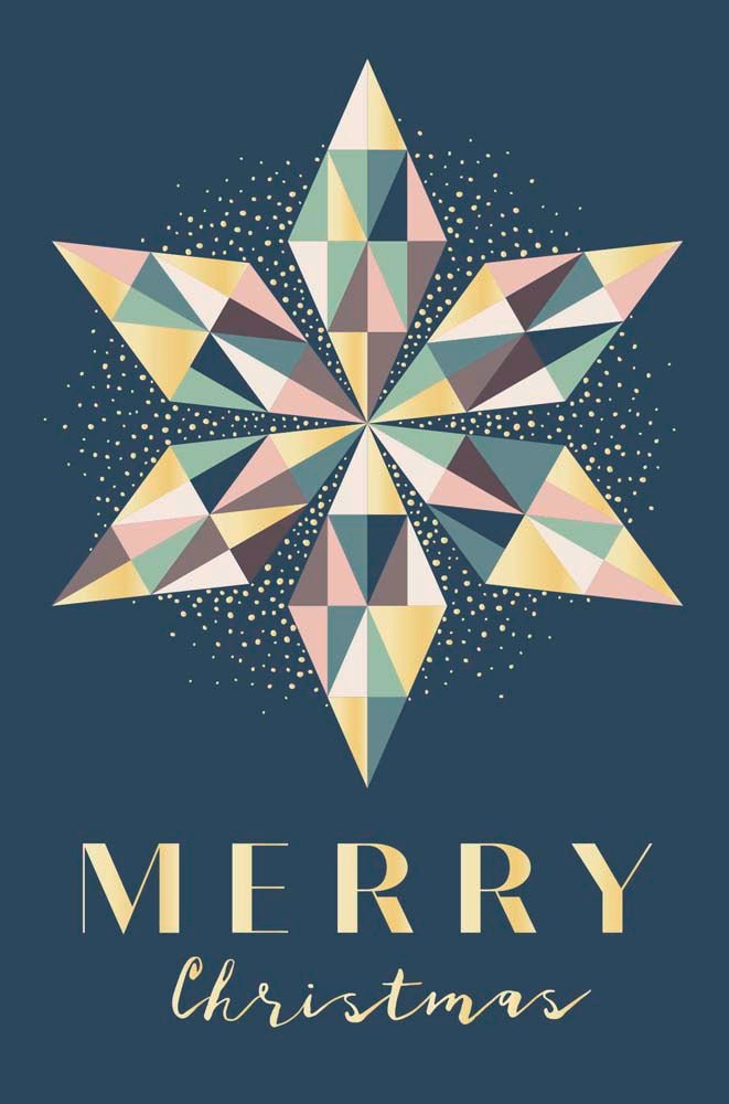 Greeting Card (Christmas) - Snowflake Star