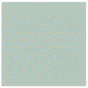 Lunch Napkin - Geo Pattern BLUE-GOLD