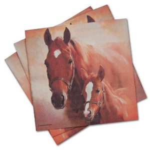 
                
                    Load image into Gallery viewer, Lunch Napkin - Horse with Foal
                
            