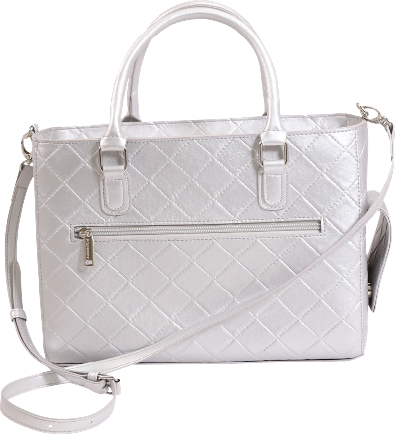 
                
                    Load image into Gallery viewer, Versa-Purse - Silver Quilted
                
            