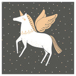 Lunch Napkin - Unicorn SLATE GREY