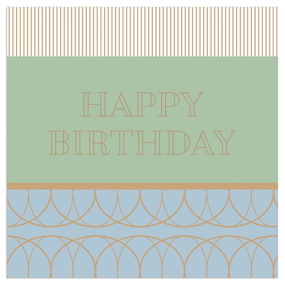 
                
                    Load image into Gallery viewer, Lunch Napkin - Classy Happy Birthday GREEN
                
            