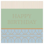 Serviette de table - Chic Joyeux Anniversaire VERT