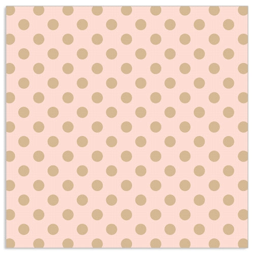 Lunch Napkin - GOLD Dots on PINK