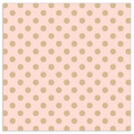 Serviette de table - Points OR sur ROSE