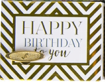 
                
                    Load image into Gallery viewer, Music Box (GOLD &amp;amp; COLOURFUL Collection) - Happy Birthday GOLD CHEVRON
                
            