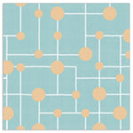 Lunch Napkin - Geo Lines and Dots BLUE