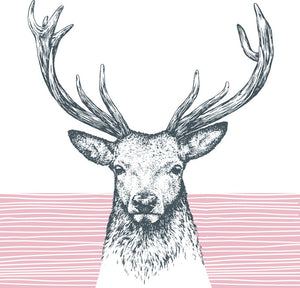 
                
                    Load image into Gallery viewer, Lunch Napkin - Deer PINK
                
            