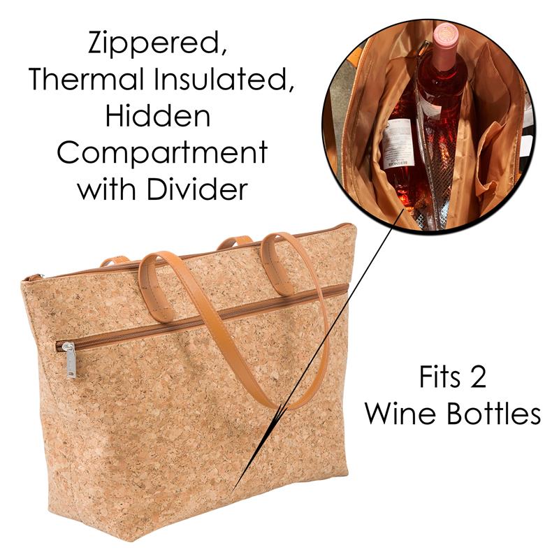 
                
                    Load image into Gallery viewer, Wine Bag - Beach Tote - CORK
                
            