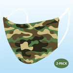 Face Mask - Camo (Adult) - 2 PACK