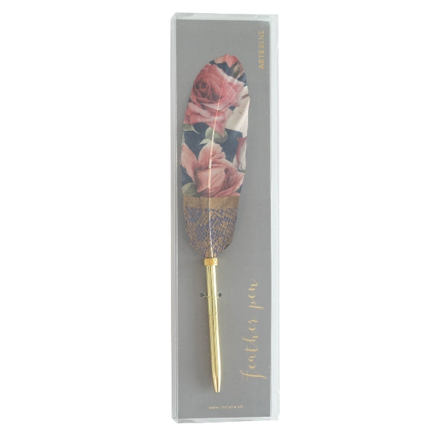 Writing Instrument (FEATHER PEN) - Roses (Single Feather)