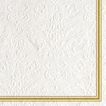 Lunch Napkin - Elegance Lea WHITE/GOLD