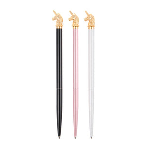 Writing Instrument - Luxury Pen with UNICORN Accent (BLACK)