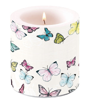 Candle SMALL - Butterfly WHITE