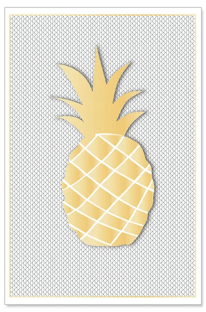 
                
                    Load image into Gallery viewer, Greeting Card (All Occasions) - 3D Golden Pineapple
                
            