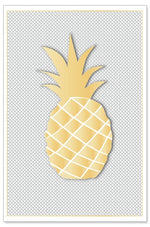 Greeting Card (All Occasions) - 3D Golden Pineapple