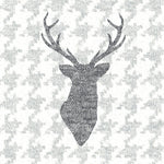 Lunch Napkin - Deer Knitted