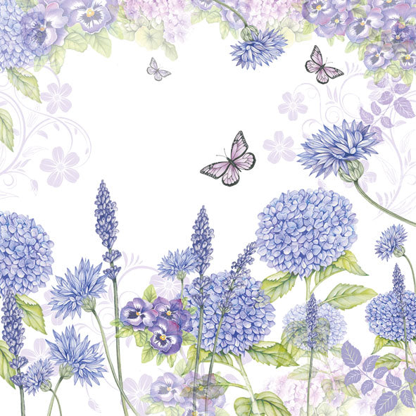 Lunch Napkin - Purple Wildflowers