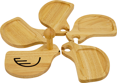 Wooden Appetizer Tray - CHICKEN