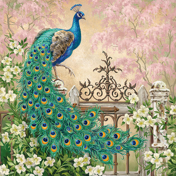 
                
                    Load image into Gallery viewer, Lunch Napkin - Noble Peacock
                
            