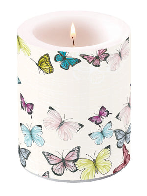 Candle LARGE - Butterfly WHITE