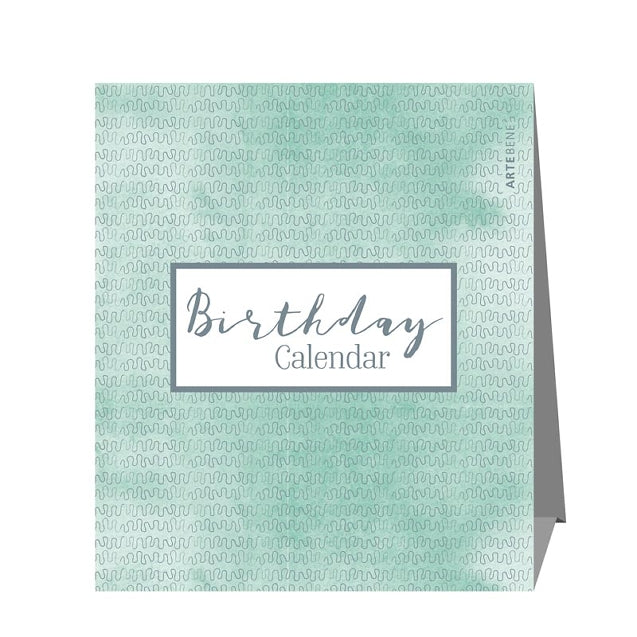 Birthday Calendar (Desk) - Aqua BLUE