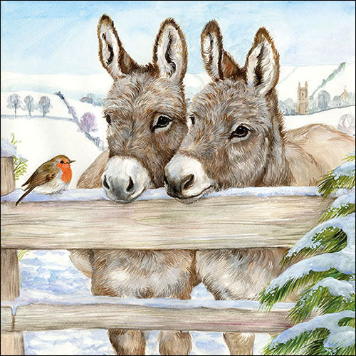 Lunch Napkin - Donkeys