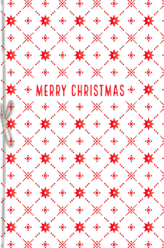 Greeting Card (Christmas) - Christmas Red Pattern