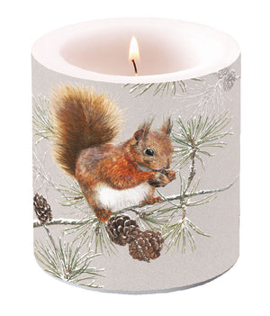 
                
                    Load image into Gallery viewer, Candle SMALL - Squirrel in Winter
                
            