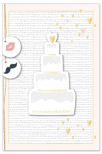 Carte de Voeux (Mariage) - Gâteau de Mariage 3D