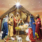 Lunch Napkin - Nativity Collage